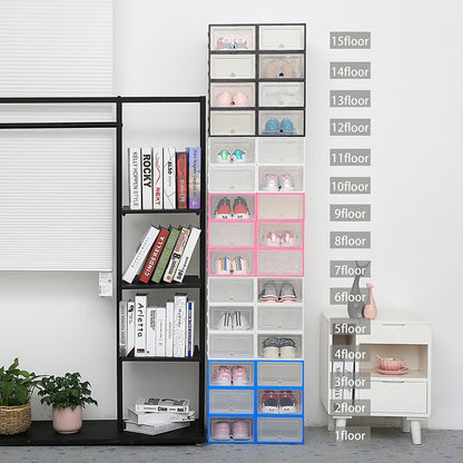 6pc transparent shoe organizer